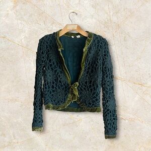 Moth Green Lace Women's Blazer